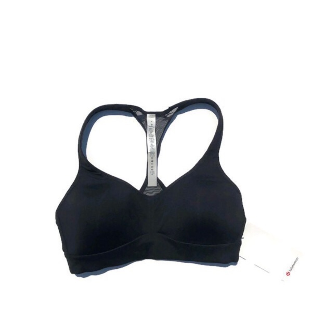 Lululemon Speed Up Sports Bra NWT Black Size 6